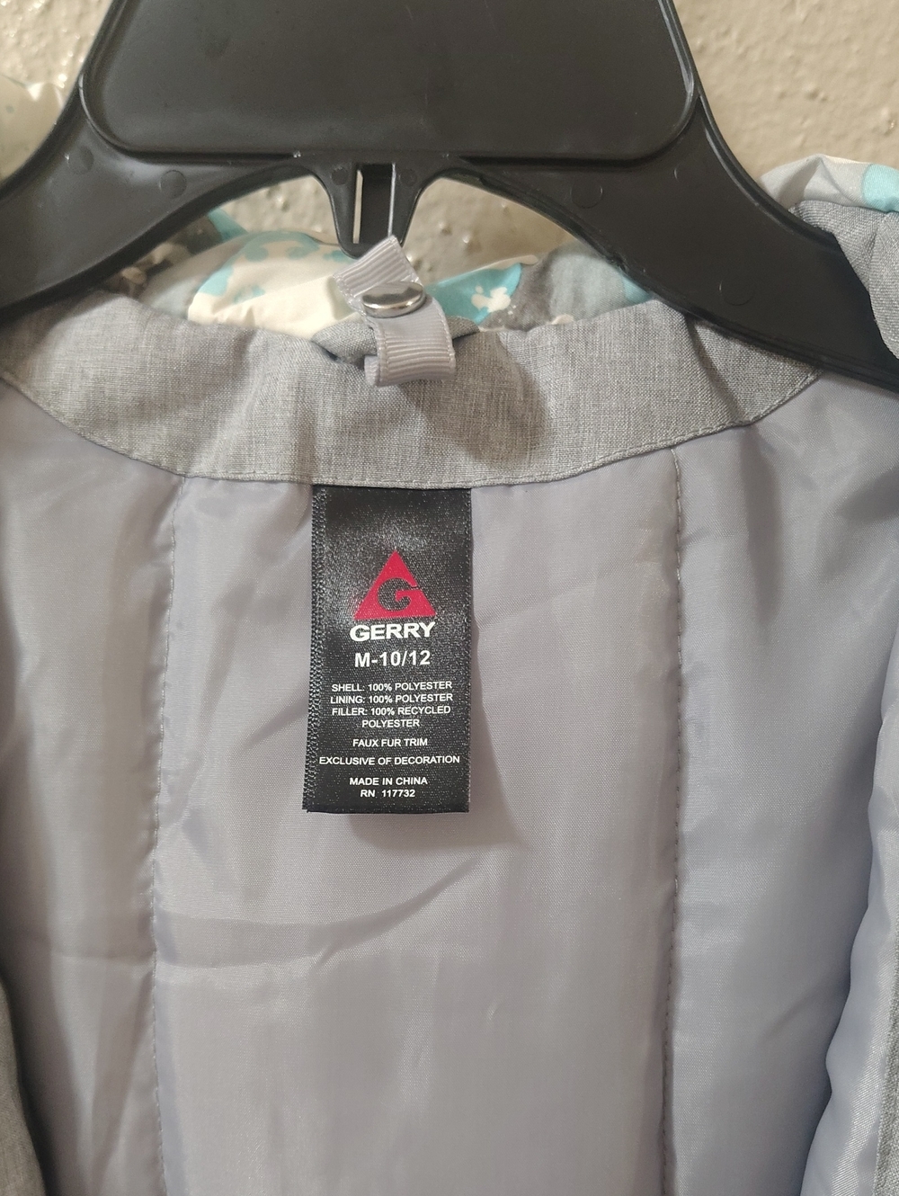 GERRY Girls' Light Gray Jacket - M (10/12)